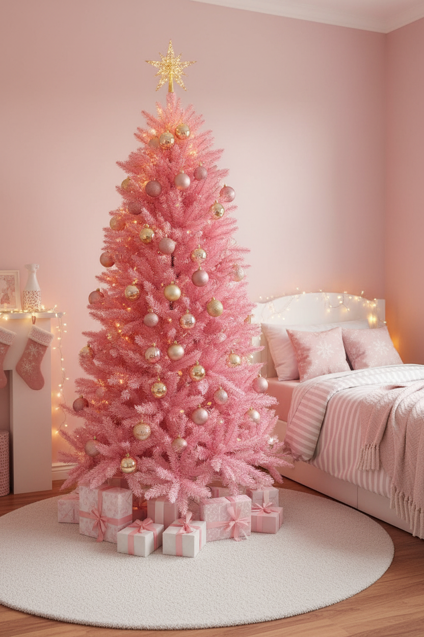 Colorado Spruce Christmas Tree Pink - 6ft/180cm