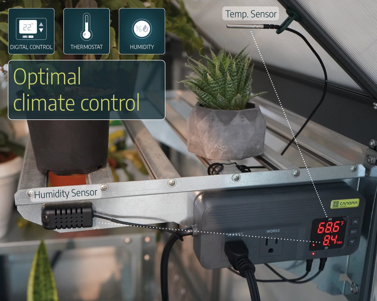 Portable Splash Resistant Greenhouse Fan Heater 2400W UK