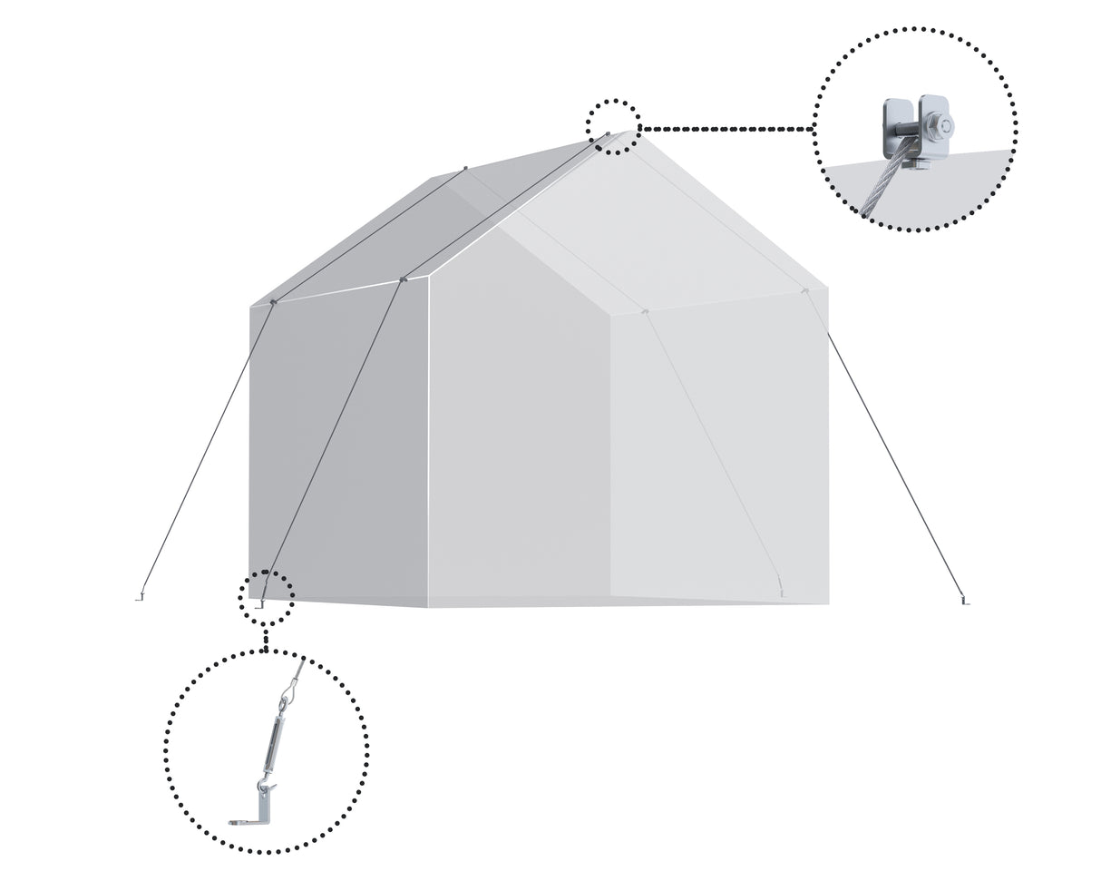 Anchoring Kit – Greenhouse / Skylight Sheds