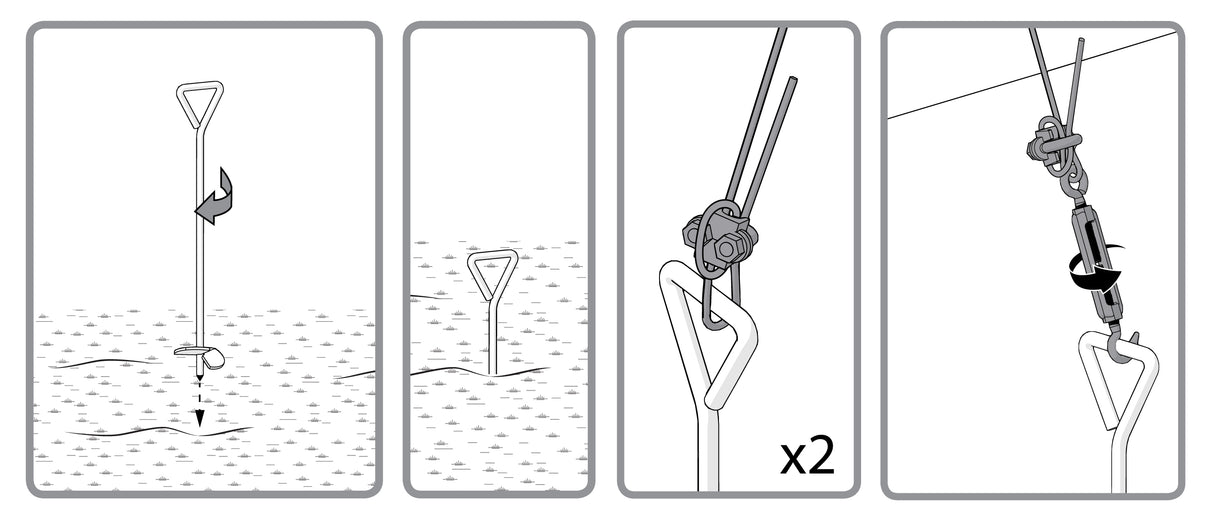 Anchoring Kit – Greenhouse / Skylight Sheds