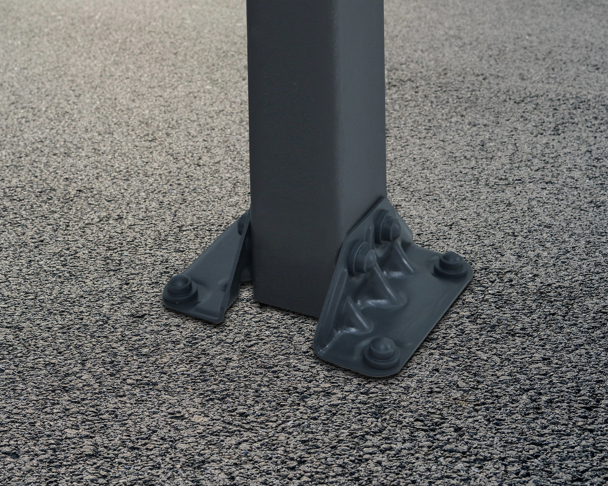 Arcadia 4300 Carport - Grey with Polycarbonate Roof