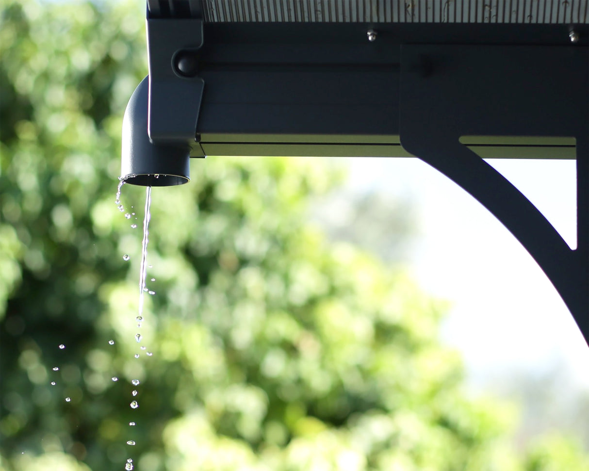 Alpine 12' x 17' Extra High Carport - Grey Aluminium & Twin-wall Polycarbonate Roof Panels