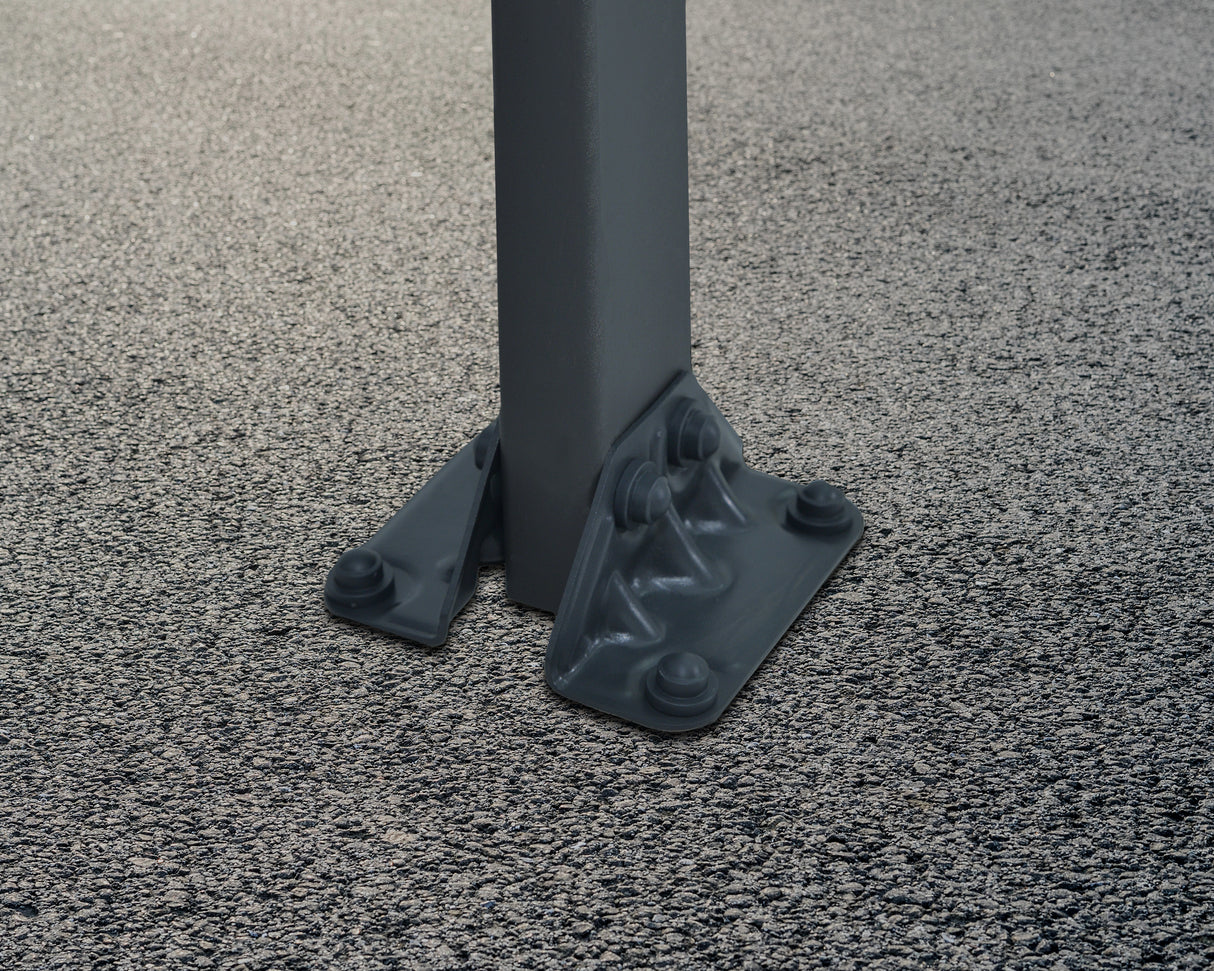 Verona 10' x 17' Carport - Grey Aluminium & Polycarbonate Roof Panels