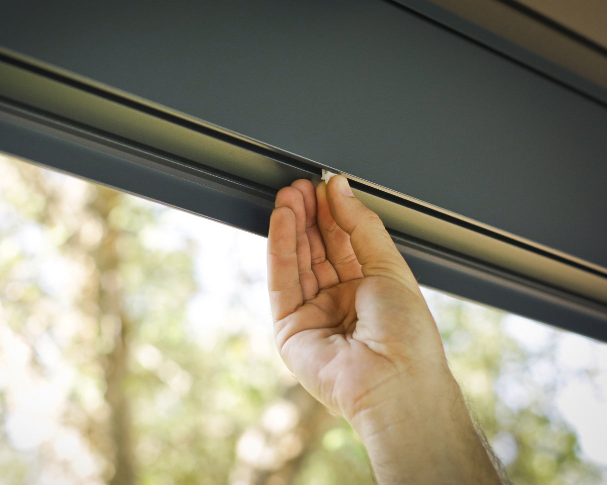 Dallas 3.6m x 5m Garden Gazebo in Grey Aluminium with Polycarbonate Roof