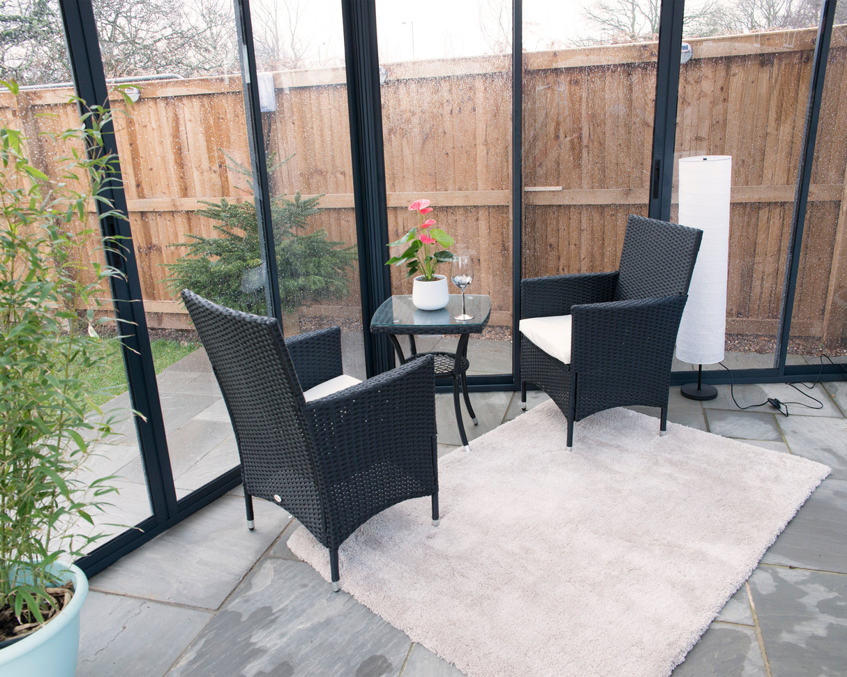 Garda 6m x 5m Hexagonal Enclosed Gazebo Kit - Grey Structure & Hybrid Panels