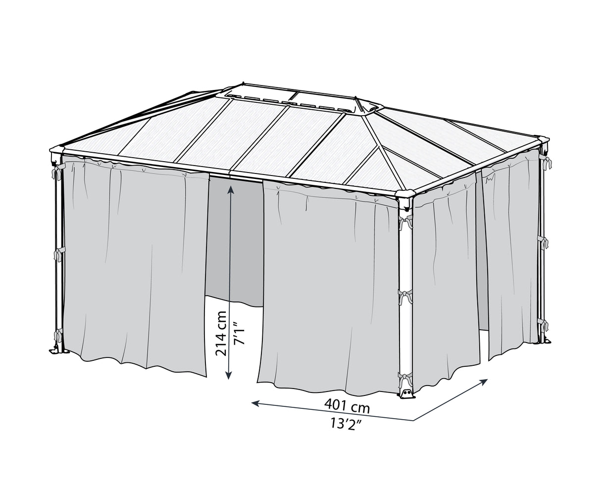 Martinique 4300 Gazebo Curtain Set