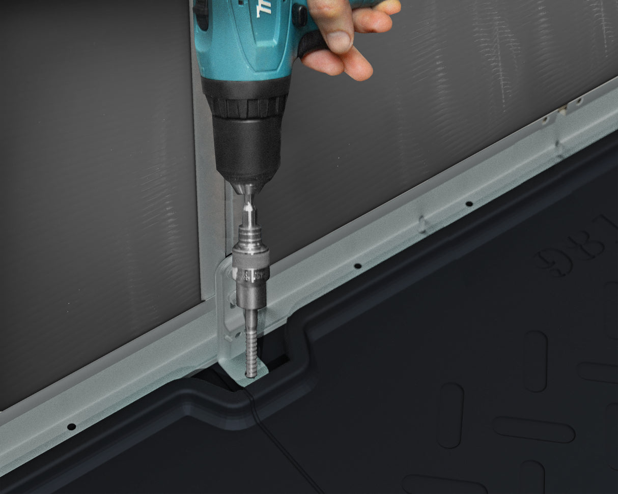 Rubicon 8ft. x 10ft. Garden Shed With Floor - Dark Grey Polycarbonate Panels