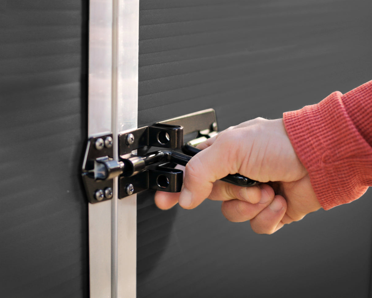 Rubicon 8ft. x 8ft. Garden Shed With Floor - Dark Grey Polycarbonate Panels