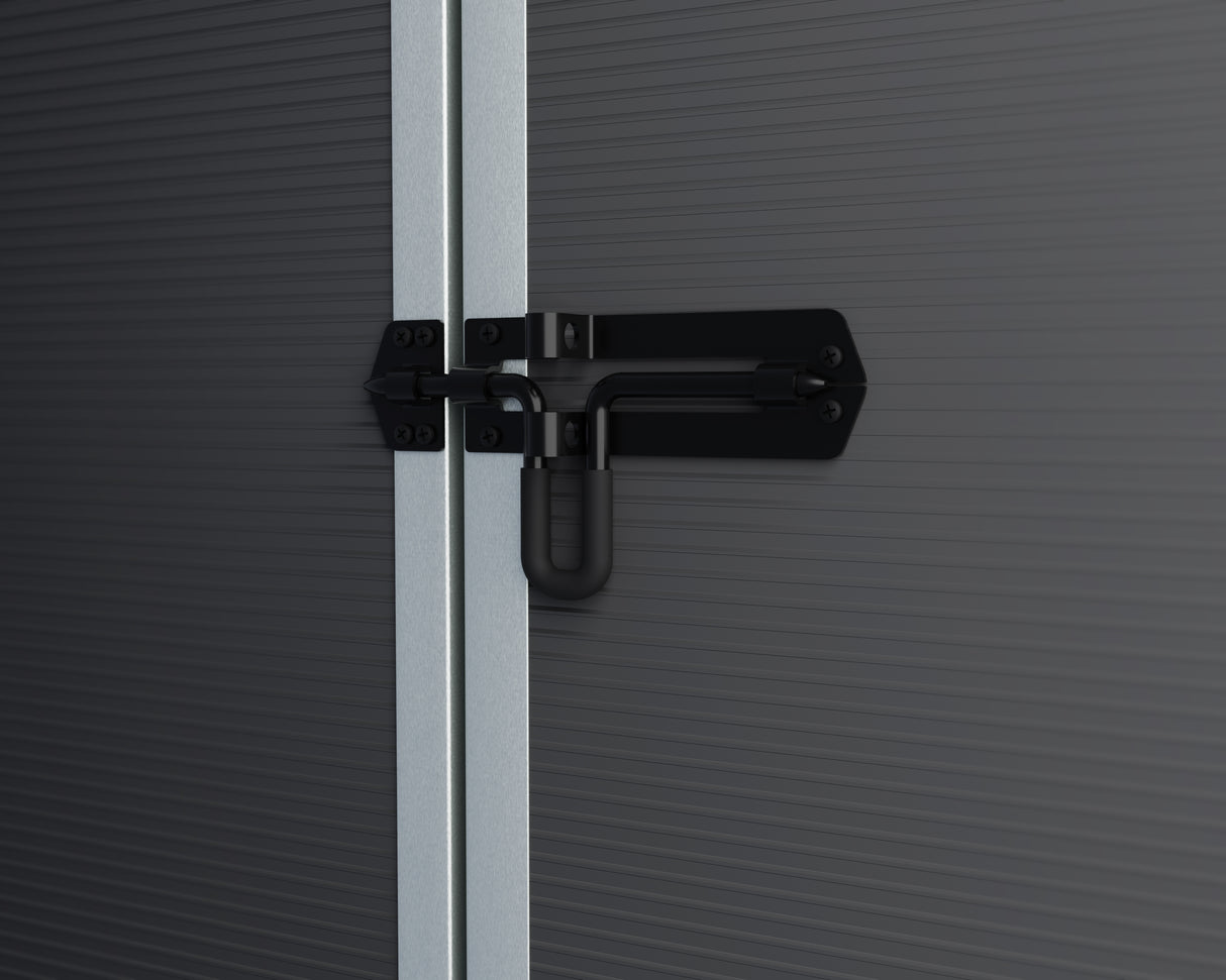 Rubicon 6ft. x 12ft. Garden Shed With Floor - Dark Grey Polycarbonate Panels