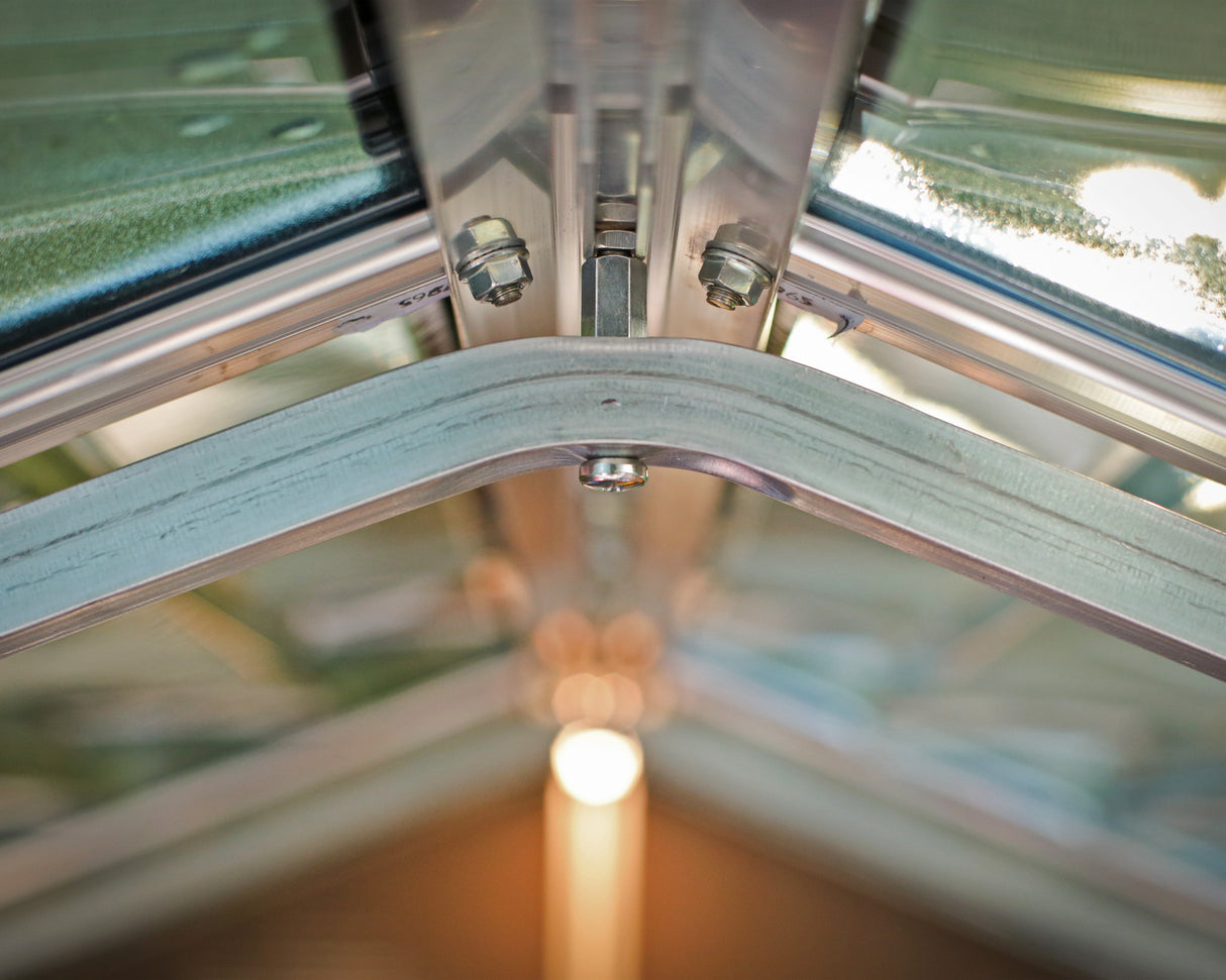 Rubicon 6 ft. x 8 ft. Garden Shed with Floor - Dark Grey Polycarbonate Panels