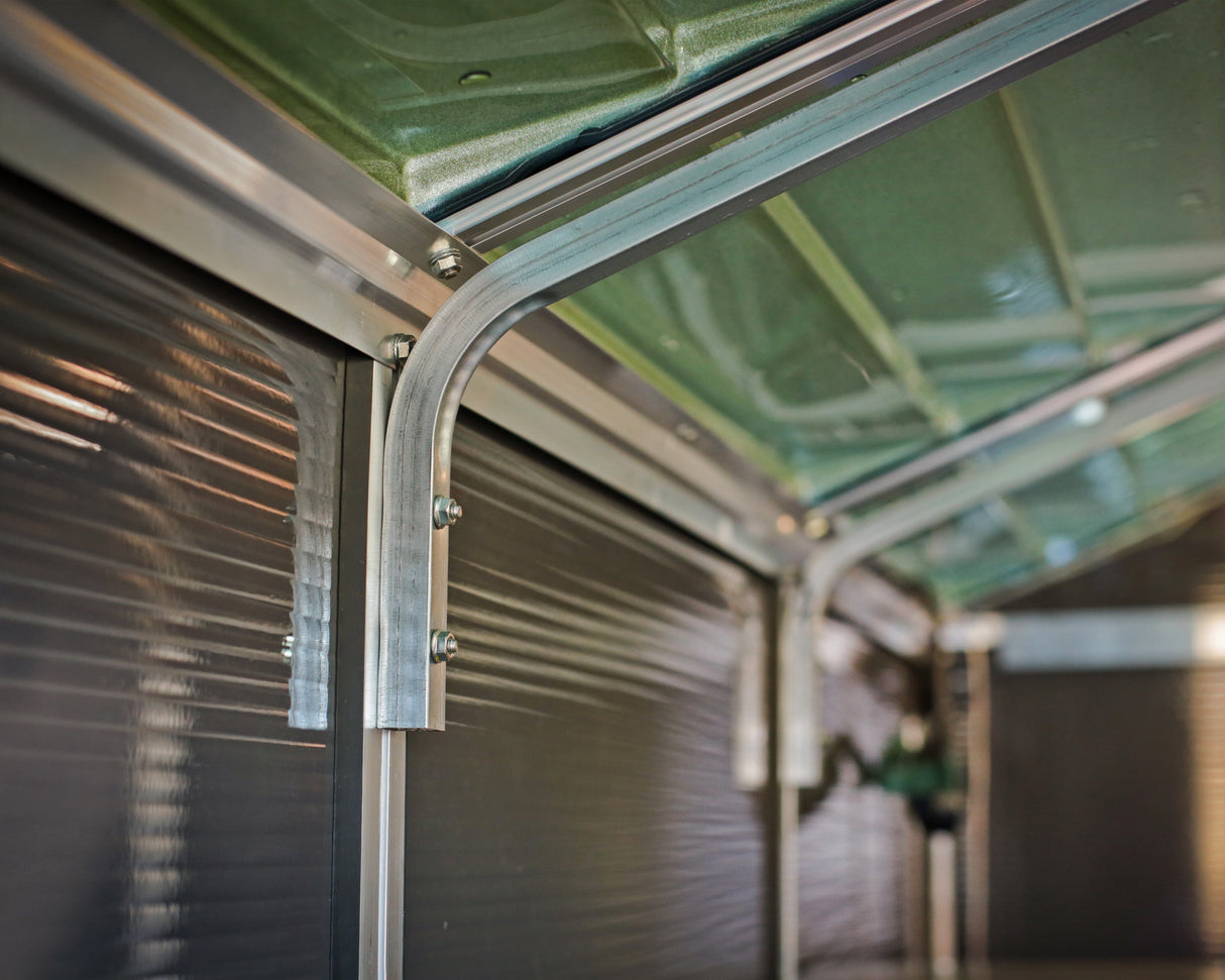 Rubicon 6ft. x 5ft. Garden Shed With Floor - Dark Grey Polycarbonate Panels