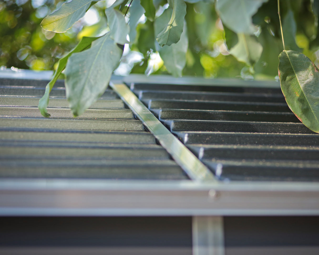 Rubicon 6 x 10 ft Garden Shed With Floor - Dark Grey Polycarbonate Panels