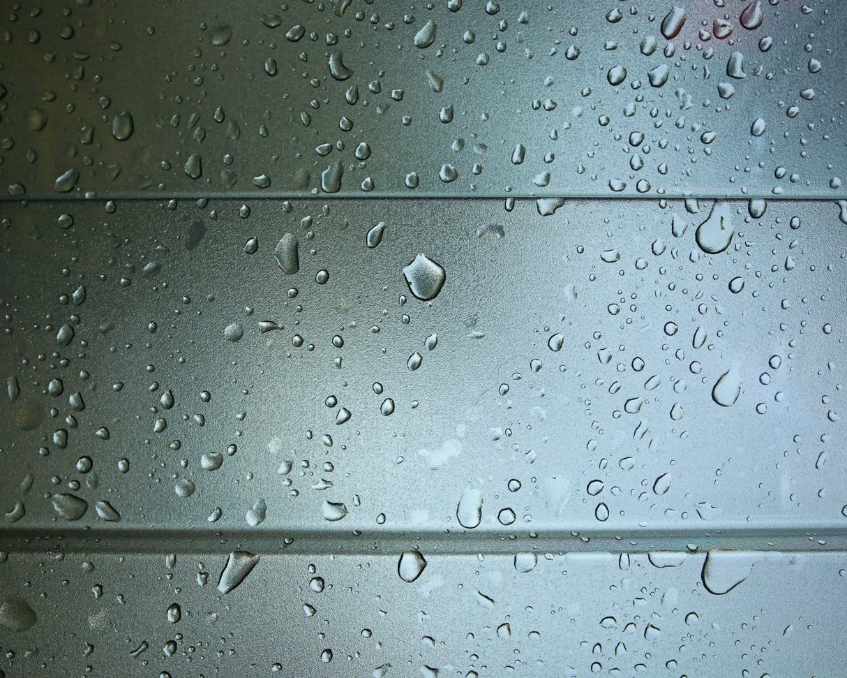 Rubicon 6 x 10 ft Garden Shed With Floor - Dark Grey Polycarbonate Panels