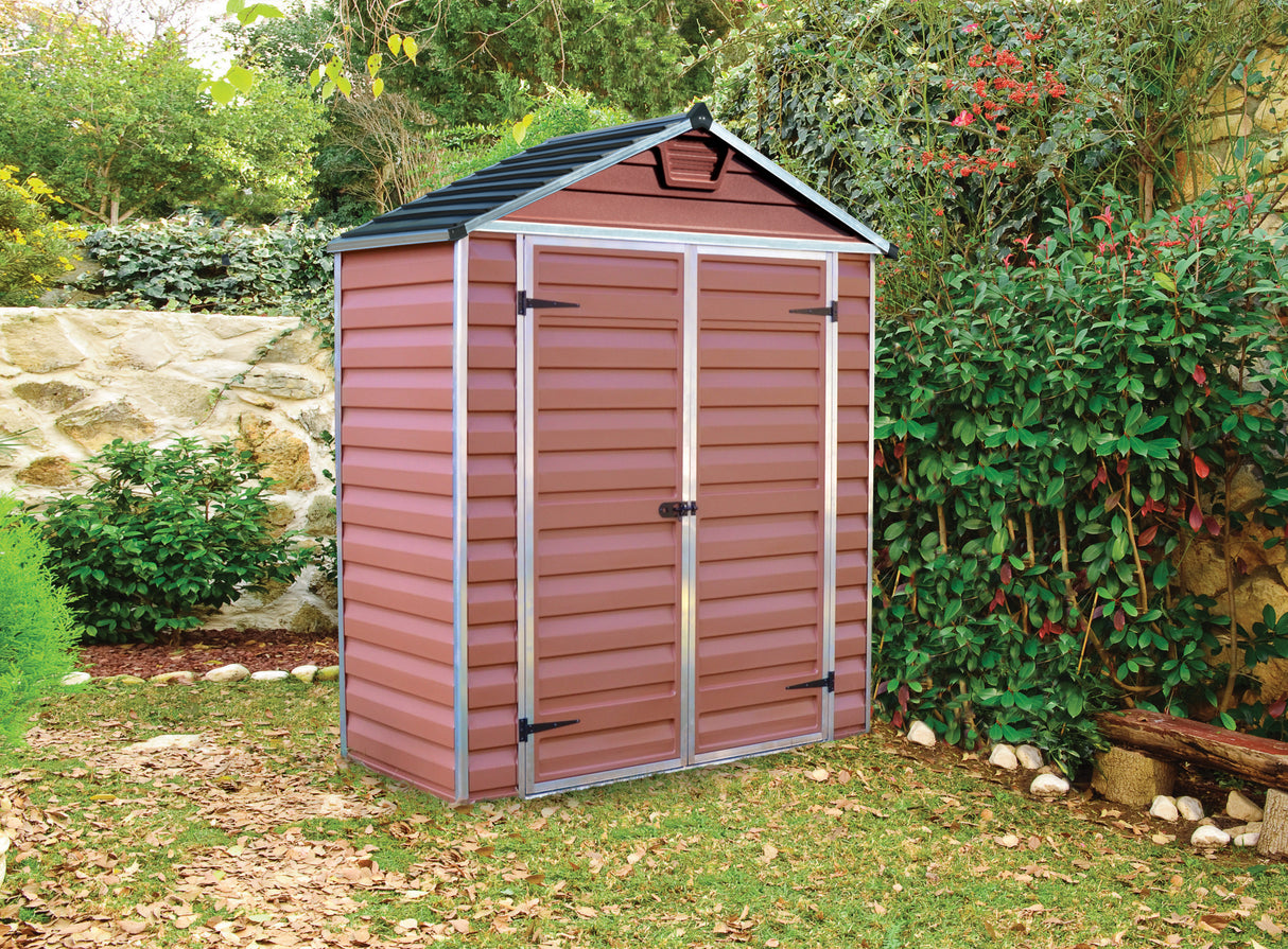 Skylight 6ft. x 3ft. Garden Shed - Amber Polycarbonate Panels