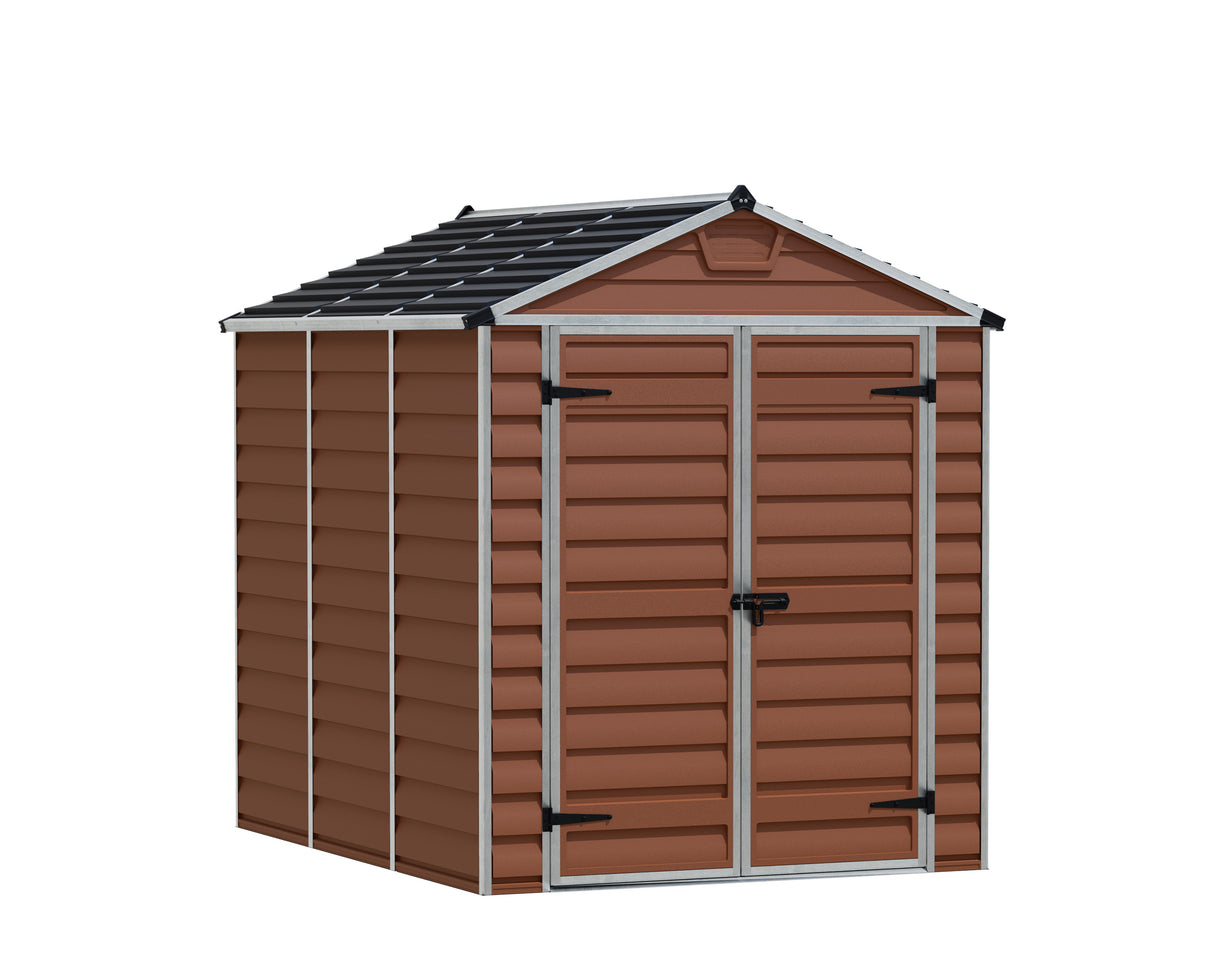 Skylight 6ft. x 8ft. Garden Shed - Amber Polycarbonate Panels