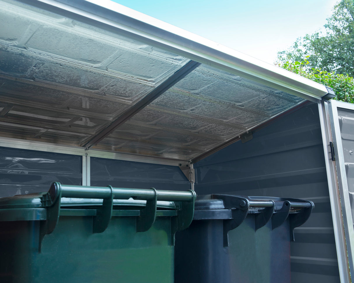 Voyager 3ft. x 5ft. Garden Shed - Grey Polycarbonate Panels