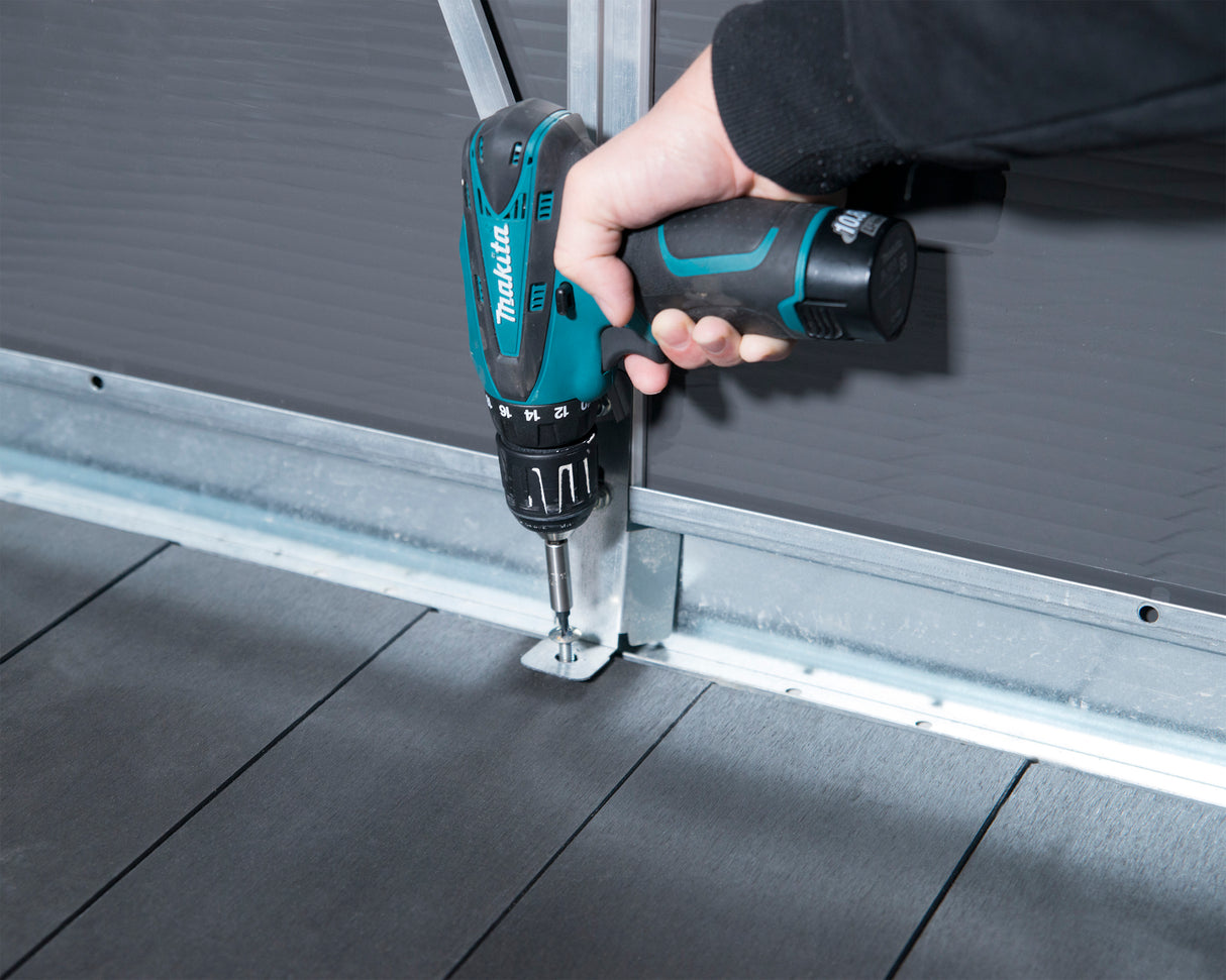 Yukon 11ft. x 17ft. Garden Shed With Floor - Dark Grey Polycarbonate Panels