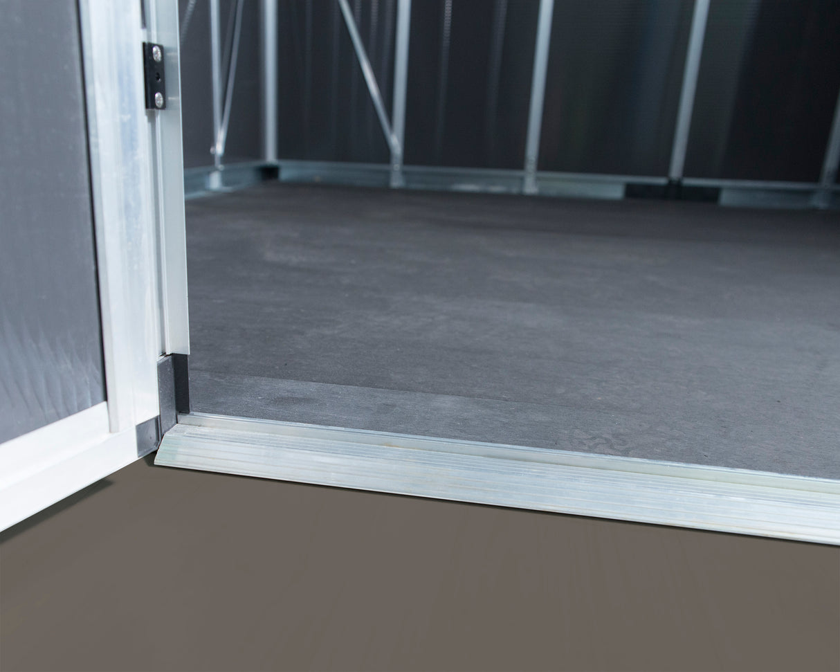 Yukon 11ft. x 17ft. Garden Shed With Floor - Dark Grey Polycarbonate Panels