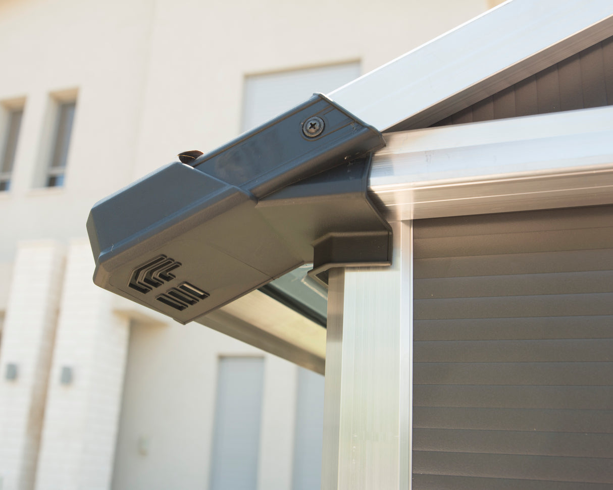 Yukon 11ft. x 17ft. Garden Shed With Floor - Dark Grey Polycarbonate Panels