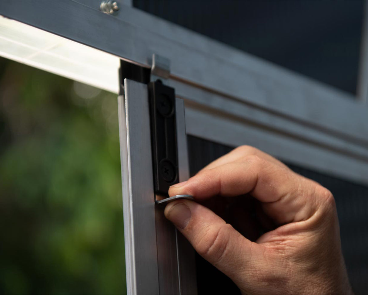 Yukon 11ft. x 17ft. Garden Shed With Floor - Dark Grey Polycarbonate Panels