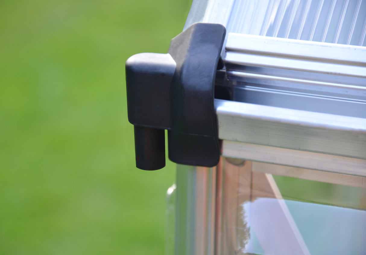 Balance 8' x 20' Greenhouse - Silver Aluminium Frame & Hybrid Polycarbonate Panels