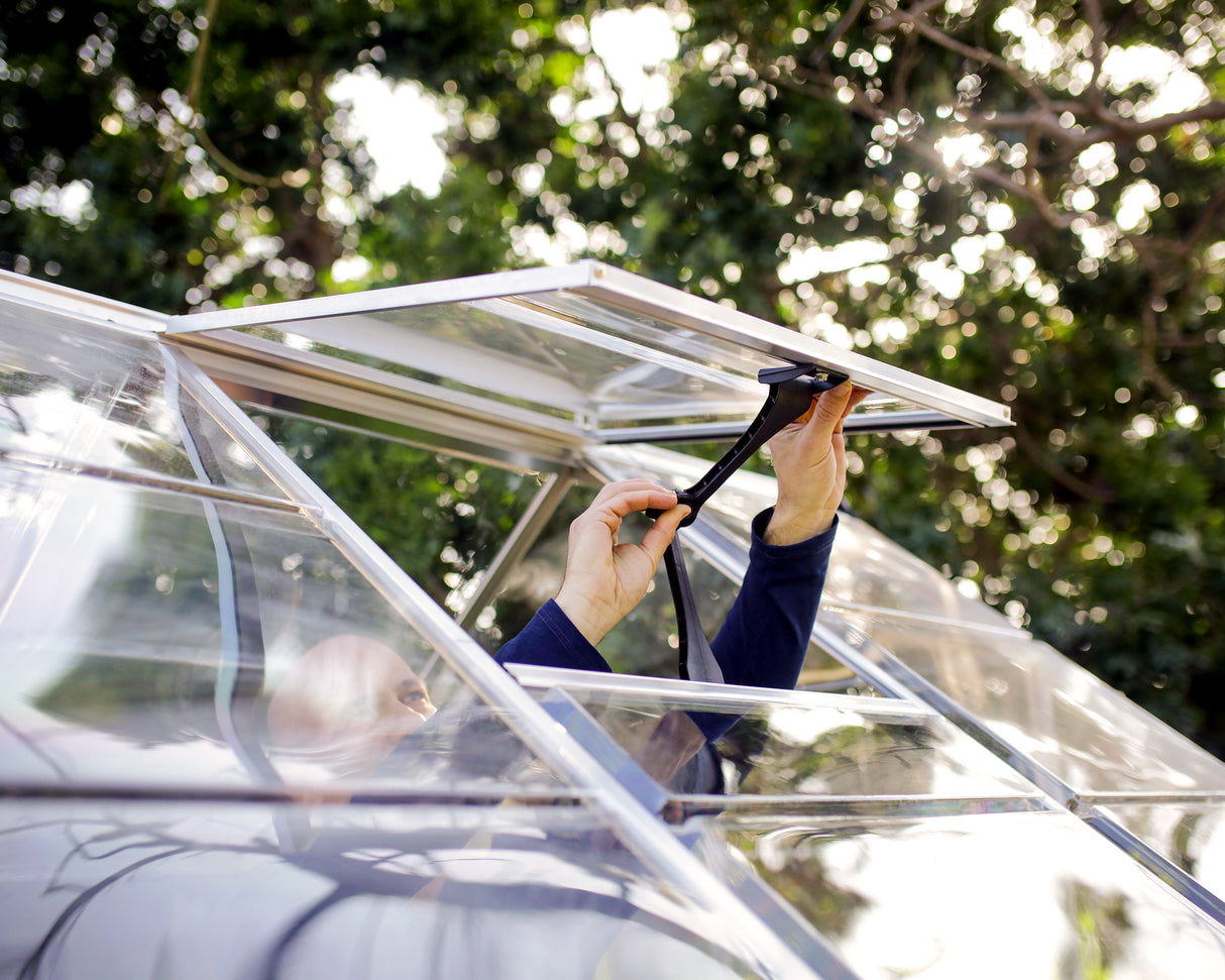 Harmony 6' x 12' Greenhouse - Silver Frame & Clear Polycarbonate Panels