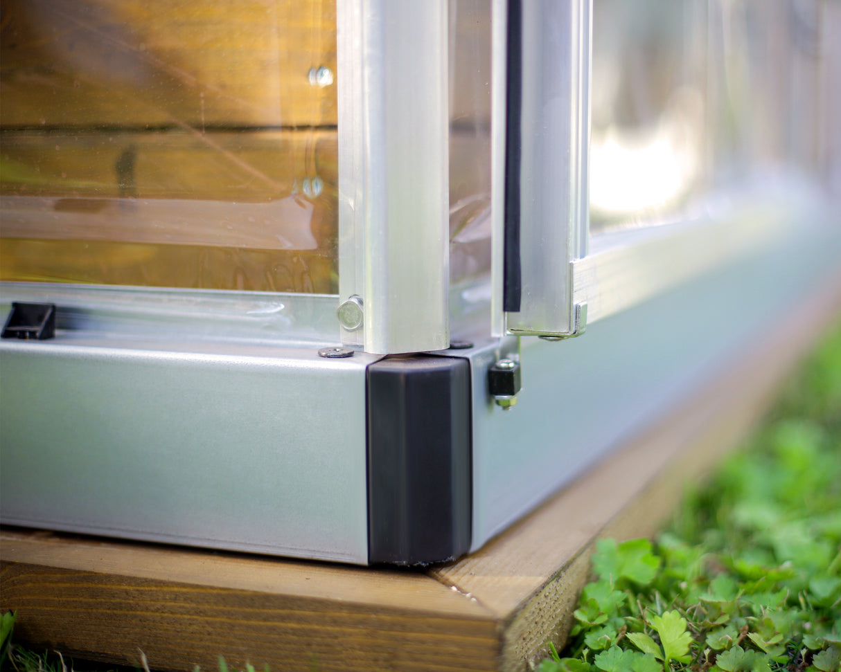 Harmony 6' x 14' Greenhouse - Silver Frame & Clear Polycarbonate Panels