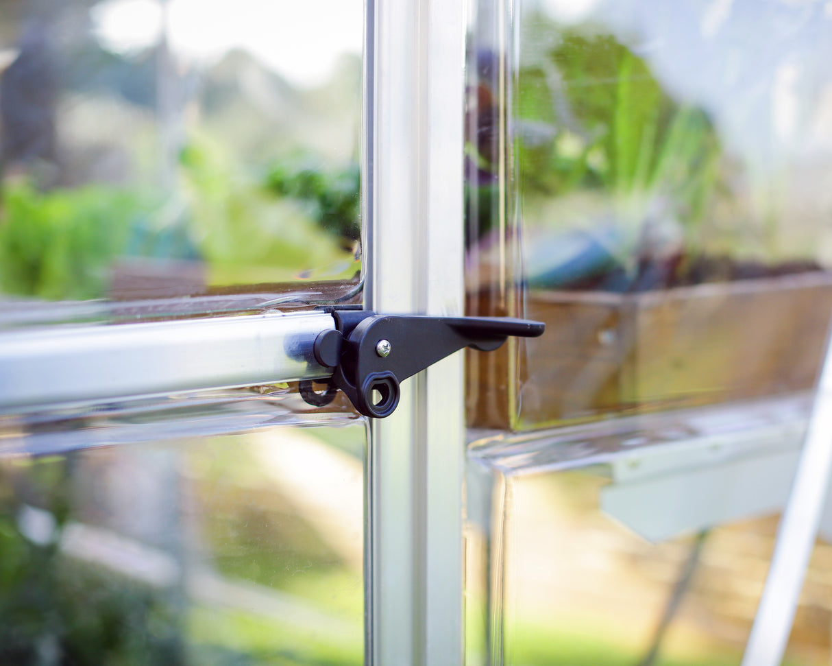 Hybrid 6' x 14' Greenhouse - Silver Frame & Hybrid Polycarbonate Panels