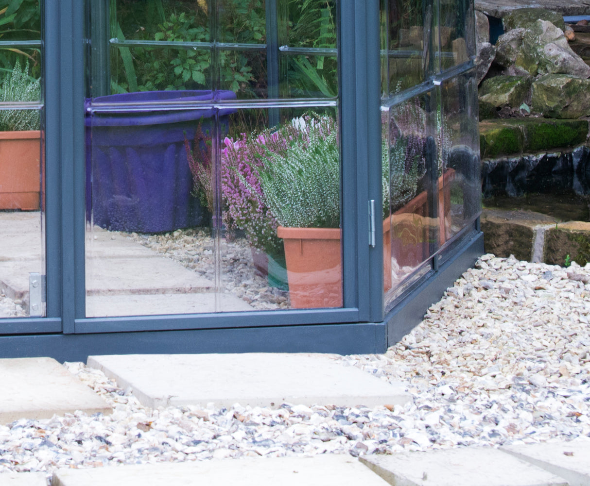 Oasis 12' Hexagonal Greenhouse - Grey Frame & Hybrid Polycarbonate Panels