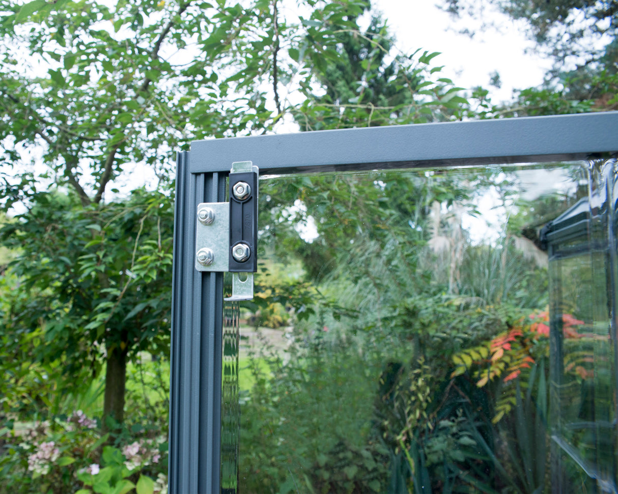 Oasis 12' Hexagonal Greenhouse - Grey Frame & Hybrid Polycarbonate Panels