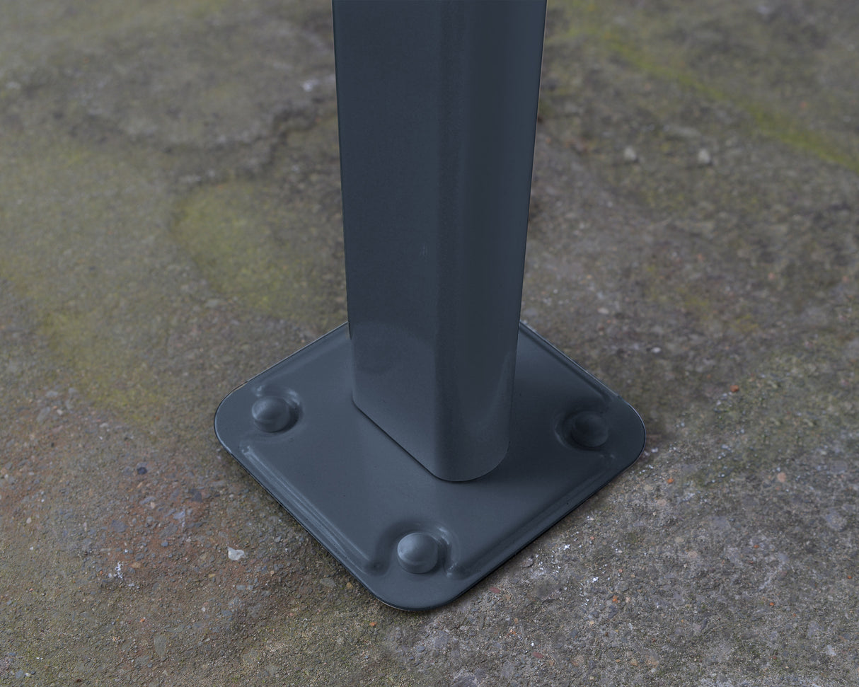 Sierra Patio Cover 3m x 5.6m - Grey Frame & Clear Polycarbonate