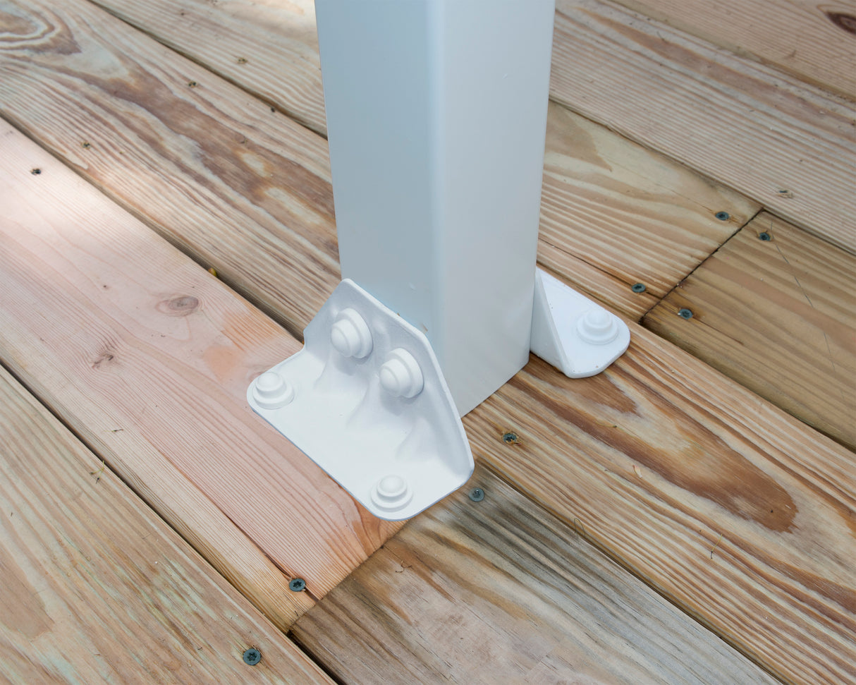 Olympia Patio Cover 3m x 6.2m - White Frame & Clear Polycarbonate