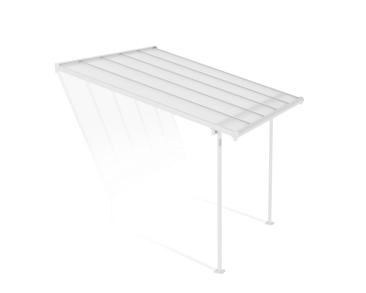 Sierra Patio Cover 3m x 3m - White Aluminium Frame & Clear Polycarbonate