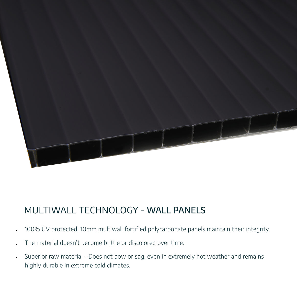 Rubicon 6ft. x 5ft. Garden Shed With Floor - Dark Grey Polycarbonate Panels