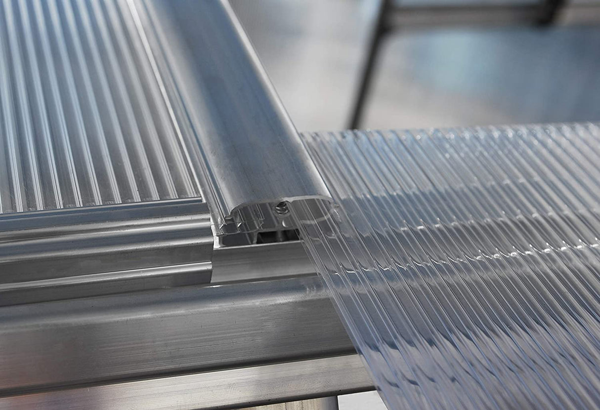 Hybrid 6' x 4' Greenhouse - Silver Frame & Hybrid Polycarbonate Panels