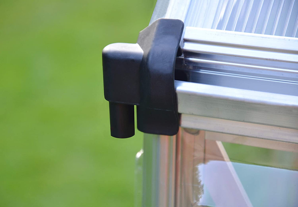 Hybrid 6' x 4' Greenhouse - Silver Frame & Hybrid Polycarbonate Panels