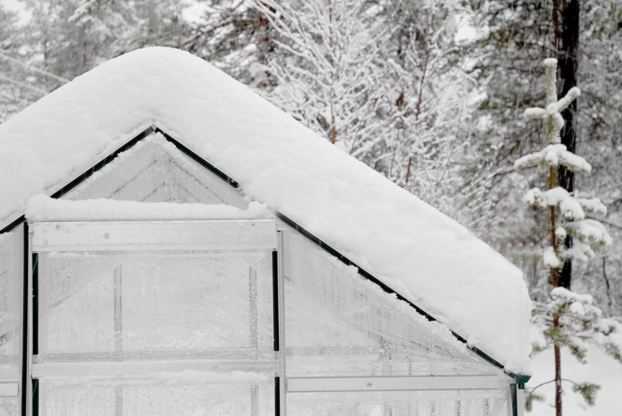Hybrid 6' x 4' Greenhouse - Silver Frame & Hybrid Polycarbonate Panels