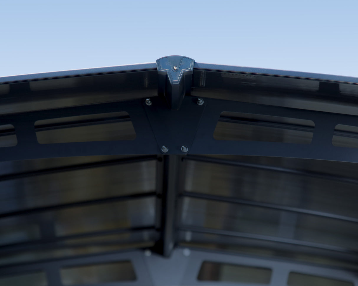 Arcadia 4300 Carport - Grey with Polycarbonate Roof