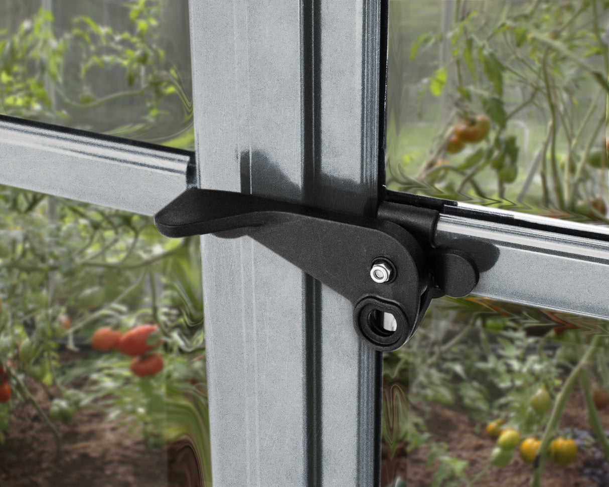 Balance 8' x 16' Greenhouse - Silver Frame & Hybrid Polycarbonate Panels