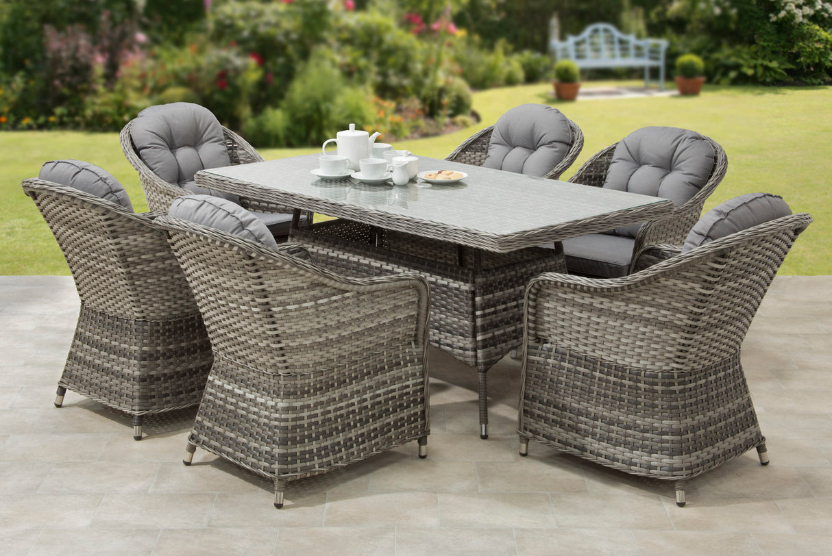 Florida 6 Seat Rectangular Dining Set