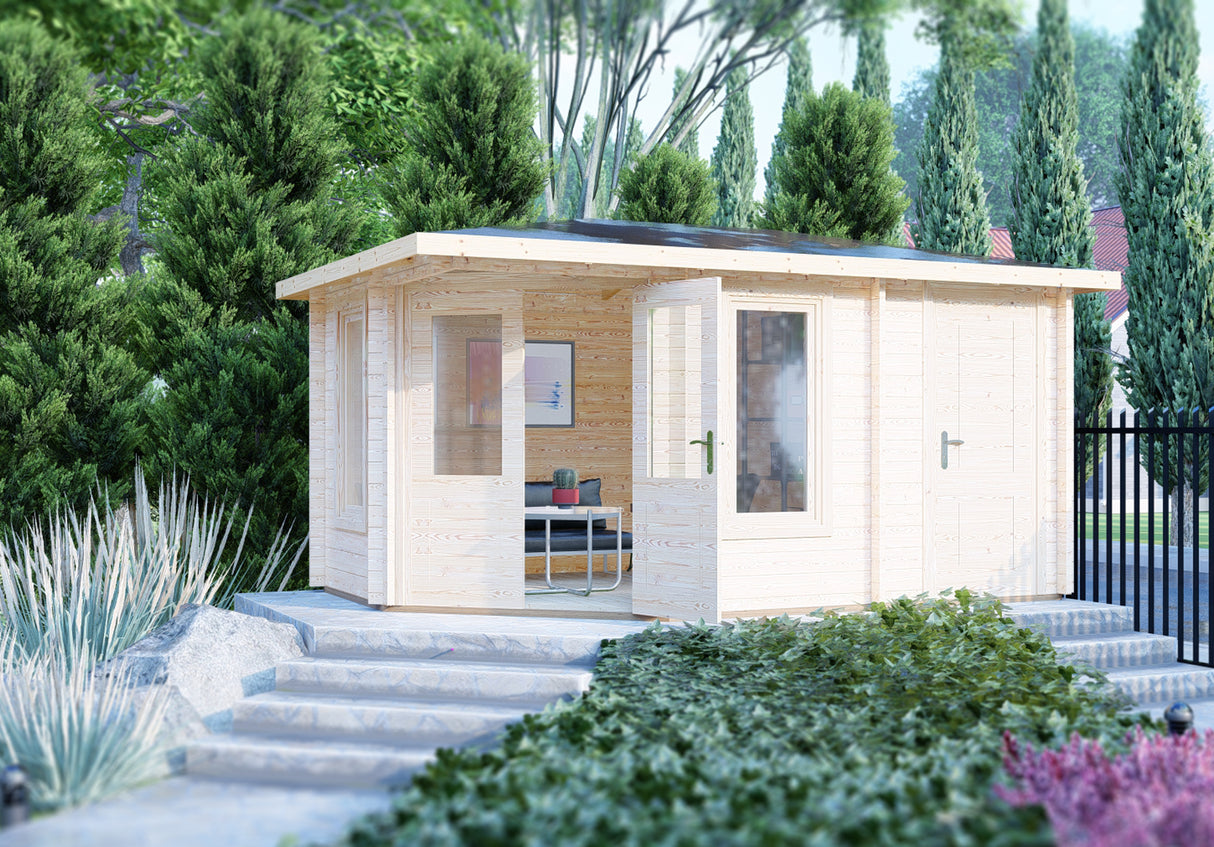 Shire Rita 10x14 44mm Corner Log Cabin