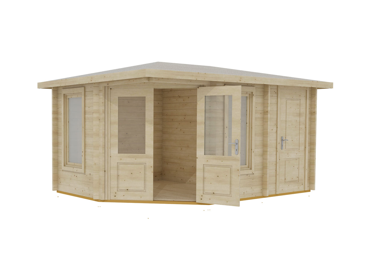 Shire Rita 10x14 44mm Corner Log Cabin