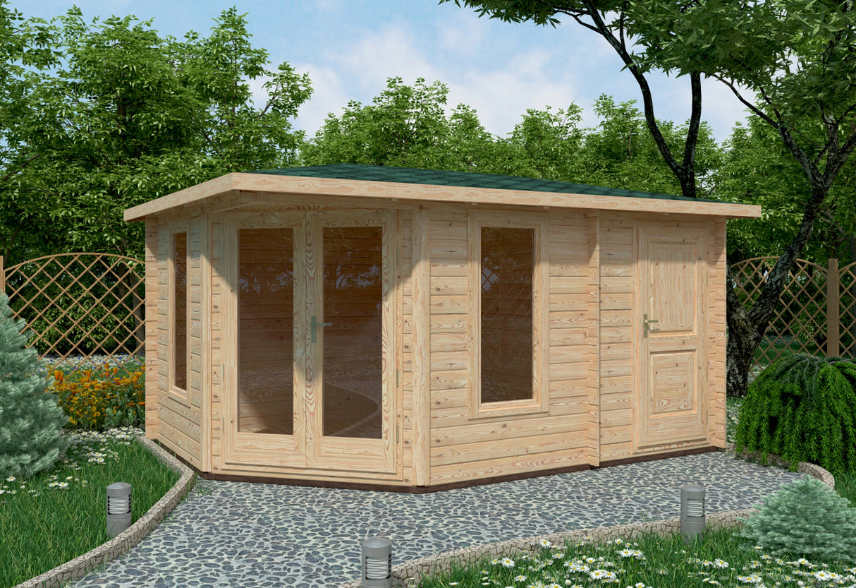 Shire Rita 10x14 44mm Corner Log Cabin