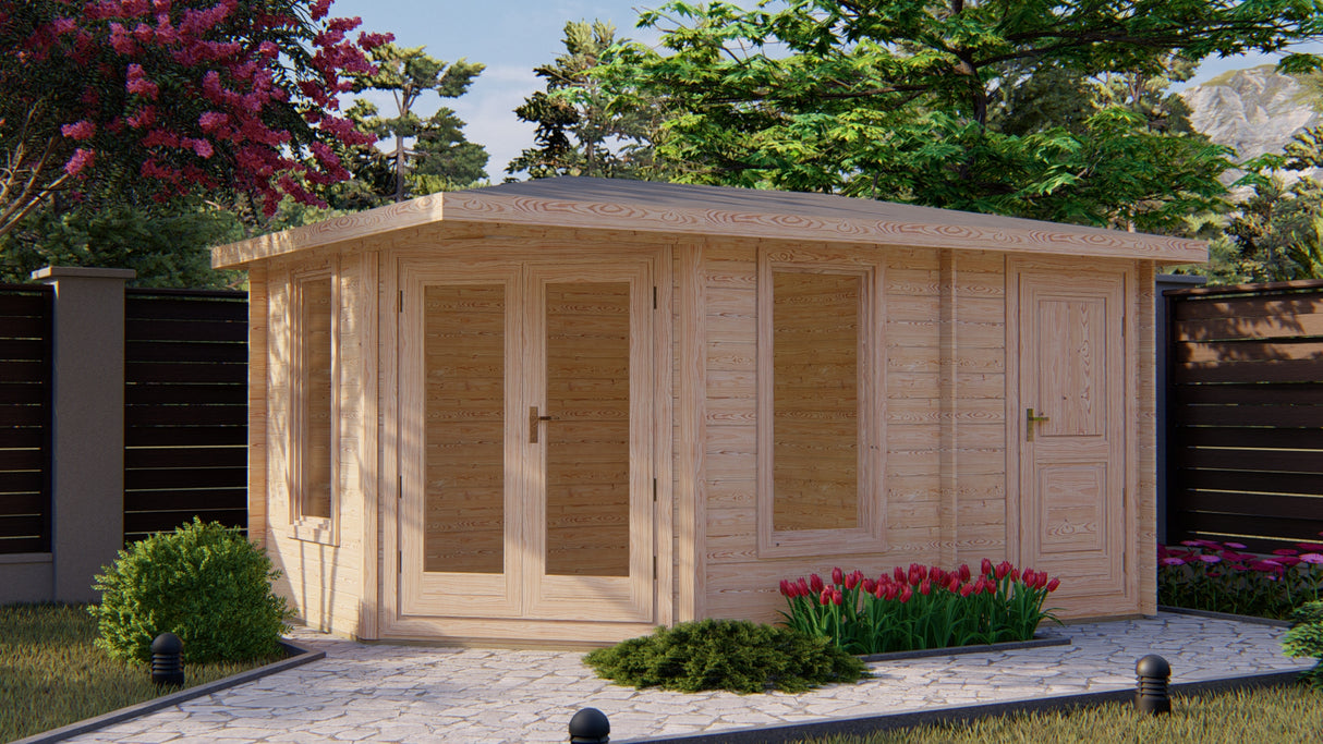 Shire Rita 10x14 44mm Corner Log Cabin
