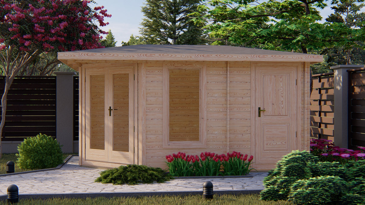 Shire Rita 10x14 44mm Corner Log Cabin
