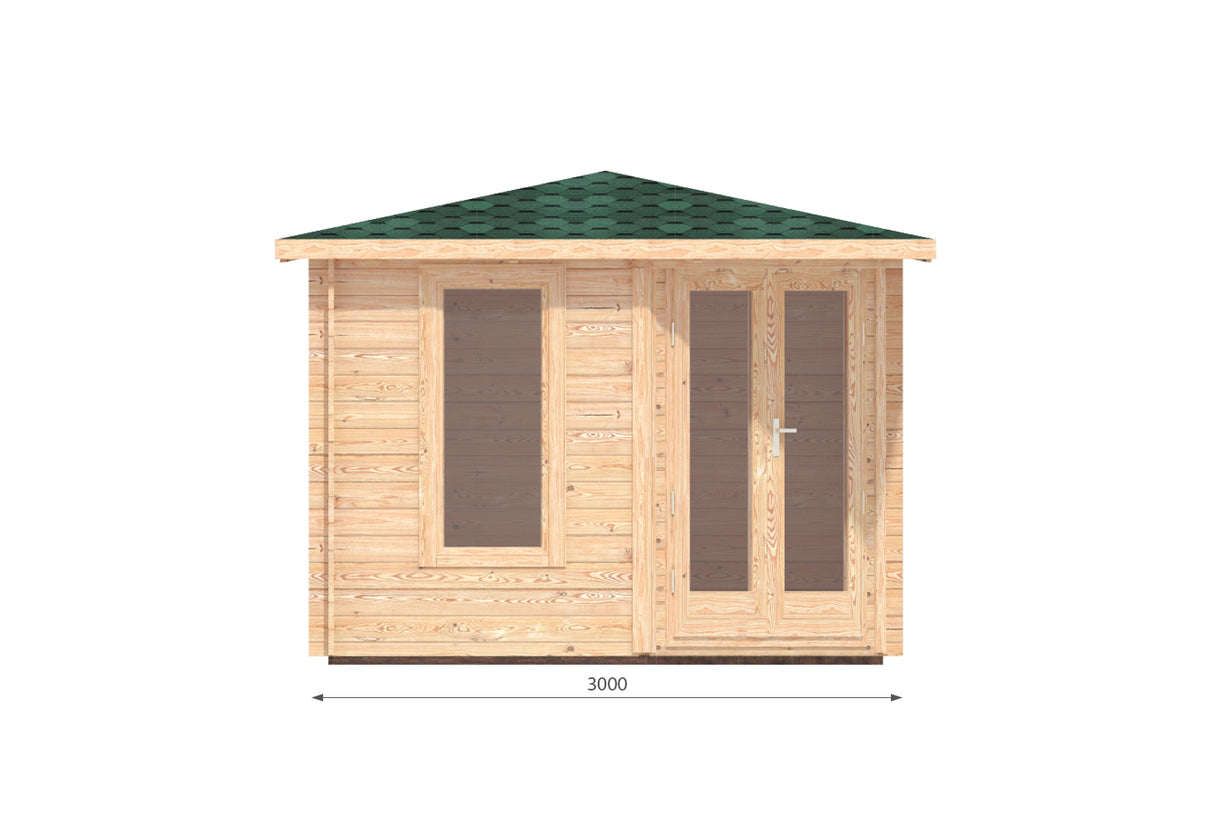 Shire Rita 10x14 44mm Corner Log Cabin