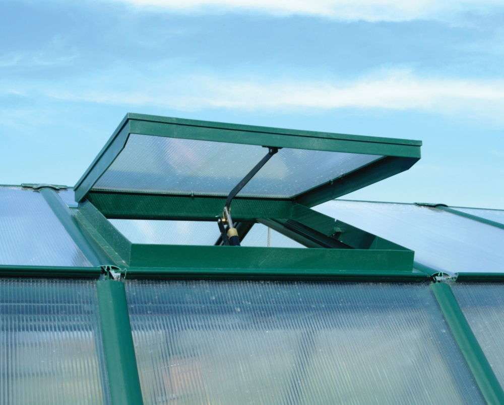 Grand Gardener 8' x 20' Greenhouse - Green Frame & Hybrid Polycarbonate Panels