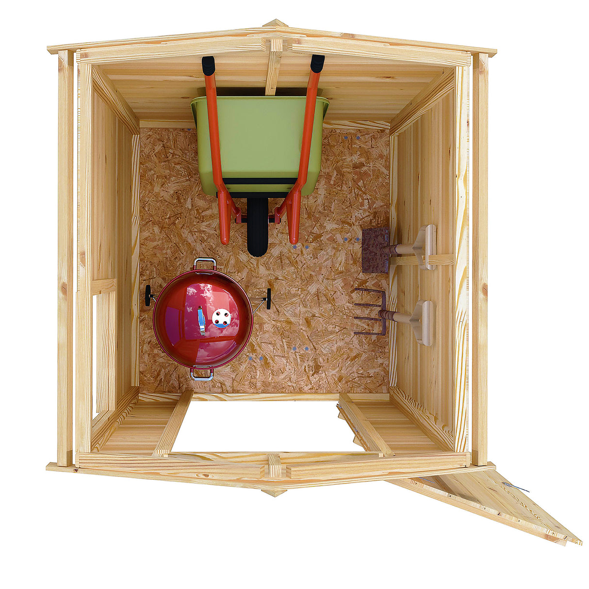 Shetland 4 ft x 4 ft Shiplap Apex Shed