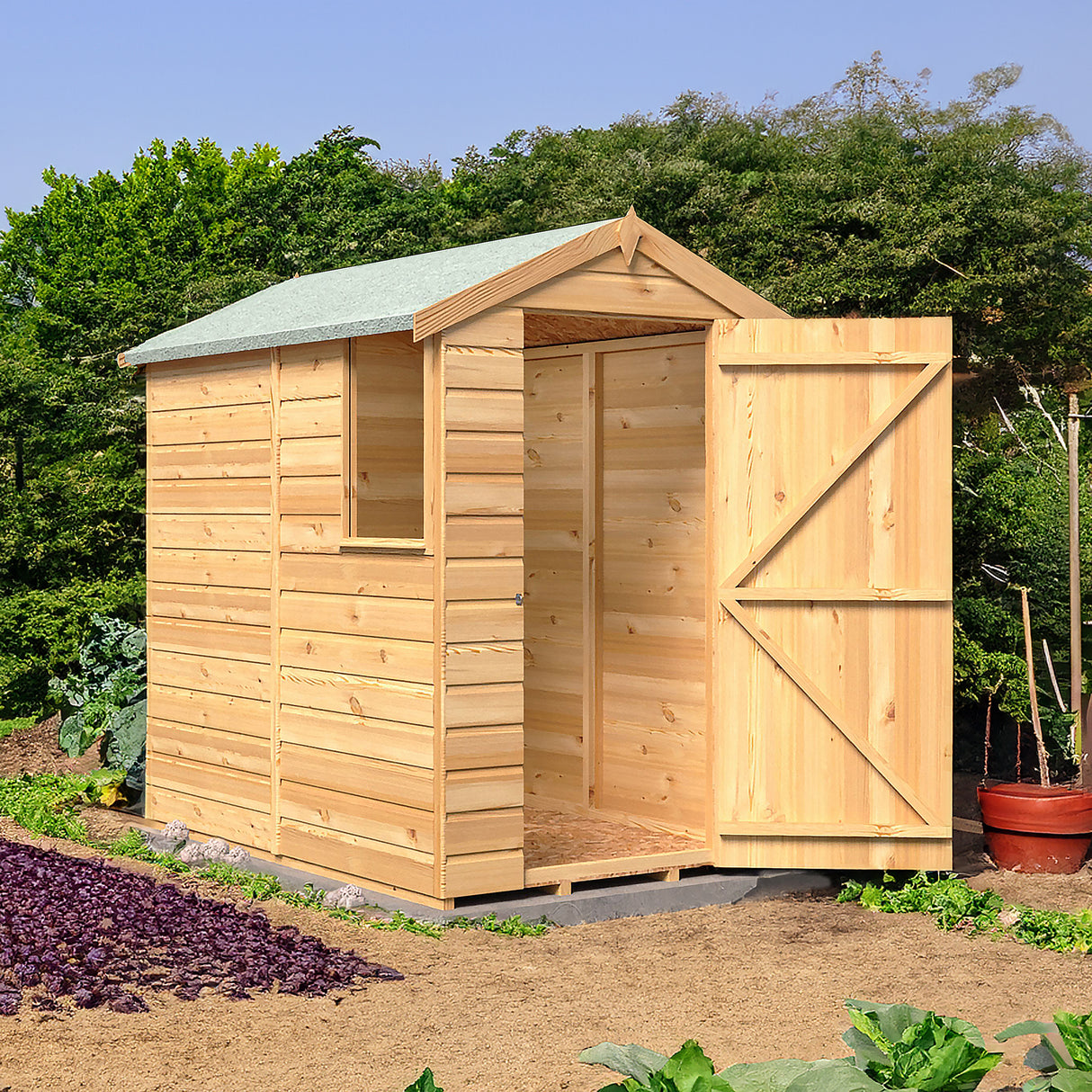 Shire Shetland Shiplap Apex Shed 6x4