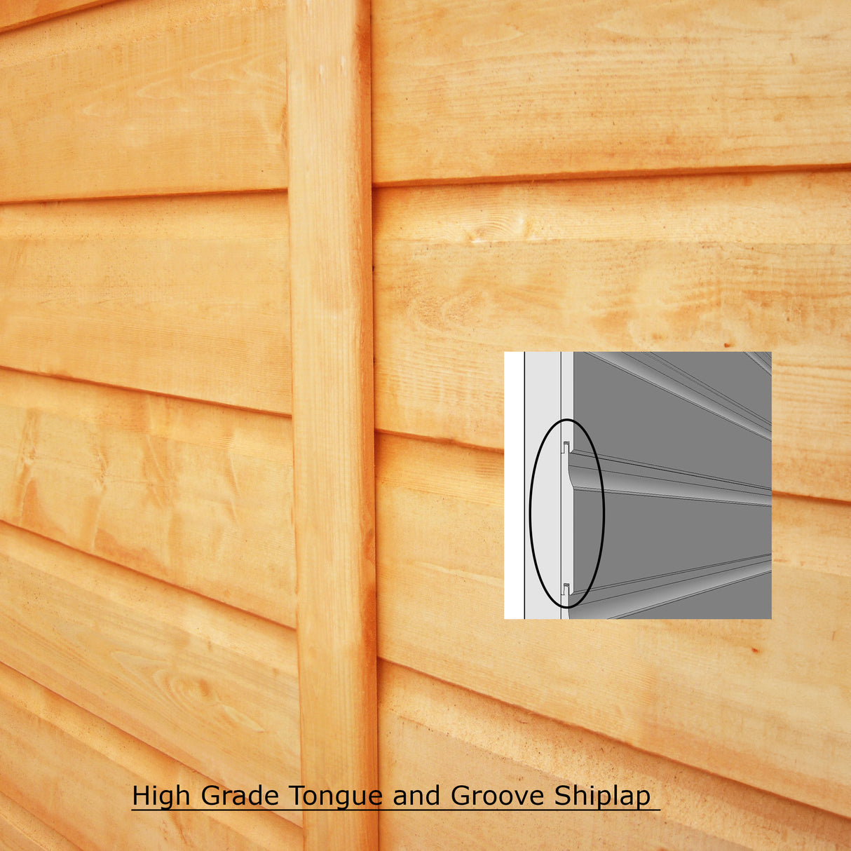 Shire Shetland Shiplap Apex Shed 6x4